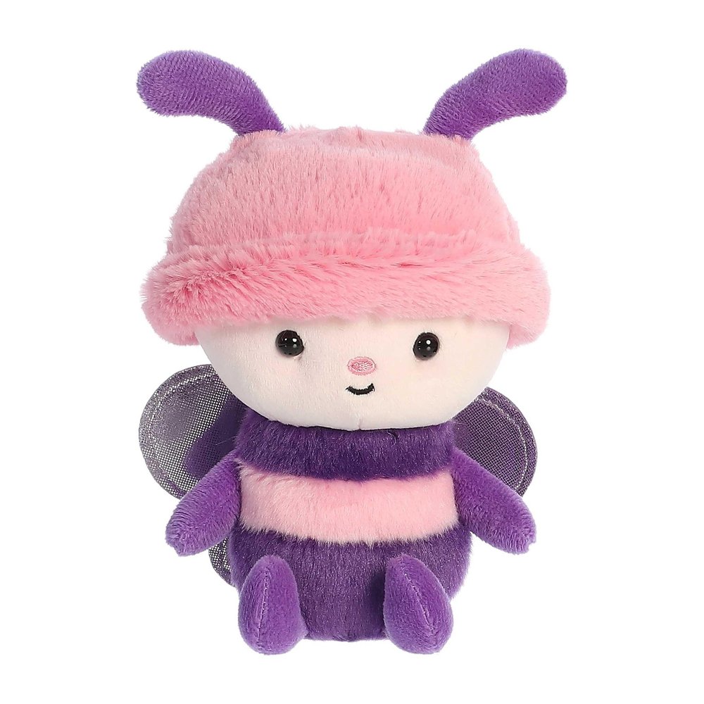 Aurora Vibrant Spring Bebe Bugs Butterfly Stuffed Animal - Decorative Companion - Endless Fun - Pink 7.5 Inches