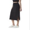 Andrew Marc Women's Stretch French Terry Midi Skirt, Black view 4