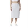 Andrew Marc Sport Women's Stretch French Terry Midi Skirt, Vapor Heather, Large view 2