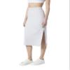 Andrew Marc Sport Women's Stretch French Terry Midi Skirt, Vapor Heather, Large view 4