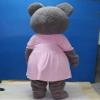 Professional Teddy Bear Girl Mascot Costume Adult Size Mascotte Mascota Carnival Party Cosply Costume Fancy Dress Suit view 2