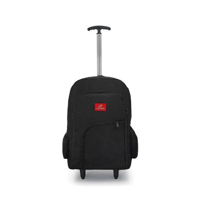 Adult 15.6 College Executive Rolling Backpack Laptop Backpack, black / black, 31 litros, Heavy duty backpack with back strap and wheel