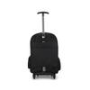 Adult 15.6 College Executive Rolling Backpack Laptop Backpack, black / black, 31 litros, Heavy duty backpack with back strap and wheel view 3