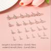 12 Pairs Shining Silver Jewelry Set Hypoallergenic Stud Earrings Set for Women Fashion Aesthetic Jewelry Accessories Statement Earrings for Birthday view 4