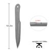 WICING 10.2 inches Throwing Spear, 0.236 inches Thick Full-Tang Throwing Set, with Nylon Sheath for Competition and Recreation - 3 Pack view 2
