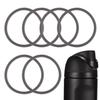 6pcs Water Bottle Sealing Ring Replacement for Owala FreeSip, Silicone Lid Seal O Ring for Owala Water Bottle 24/25/32/40 oz, Rubber Lid Gasket Replacement Bottle Accessories for Owala (Gray)