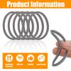 6pcs Water Bottle Sealing Ring Replacement for Owala FreeSip, Silicone Lid Seal O Ring for Owala Water Bottle 24/25/32/40 oz, Rubber Lid Gasket Replacement Bottle Accessories for Owala (Gray) view 4