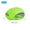 PATIKIL Bike Helmet Cover, 3 Pack Motorcycle Helmet Rain Covers Waterproof Bicycle Helmets Covers with Reflective Strip for Road Cycling, Green view 2