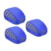 PATIKIL Cycling Bicycle Helmet Cover, 3 Pack Motorcycle Helmet Rain Covers Ride Gear Helmet Cover with Reflective Strip for Road Cycling, Blue view 1