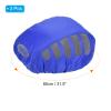 PATIKIL Cycling Bicycle Helmet Cover, 3 Pack Motorcycle Helmet Rain Covers Ride Gear Helmet Cover with Reflective Strip for Road Cycling, Blue view 2