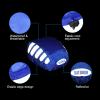 PATIKIL Cycling Bicycle Helmet Cover, 3 Pack Motorcycle Helmet Rain Covers Ride Gear Helmet Cover with Reflective Strip for Road Cycling, Blue view 3
