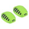 PATIKIL Cycling Bicycle Helmet Cover, 2 Pack Motorcycle Helmet Rain Covers Ride Gear Helmet Cover with Reflective Strip for Road Cycling, Green view 1