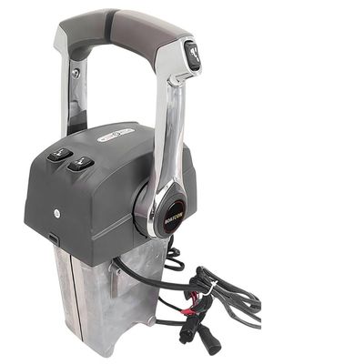 BOATCON Dual Lever Binnacle Remote Control Box 5006184 Top Mount For Johnson Evinrude OMC BRP Outboard Engine With Key Switch Push To Open