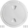 BALAVA Deck Plates for Boats,Boat Hatch,6" Circular Non Slip Inspection Hatch with Detachable Cover,Inspection Deck Plate Hatch,Water Tight for Outdoor Installations,Including Fasteners-White view 1