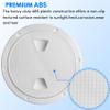 BALAVA Deck Plates for Boats,Boat Hatch,6" Circular Non Slip Inspection Hatch with Detachable Cover,Inspection Deck Plate Hatch,Water Tight for Outdoor Installations,Including Fasteners-White view 3