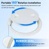 BALAVA Deck Plates for Boats,Boat Hatch,6" Circular Non Slip Inspection Hatch with Detachable Cover,Inspection Deck Plate Hatch,Water Tight for Outdoor Installations,Including Fasteners-White view 4