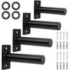 Fulvari Wall Mounted Weight Plate Holder, Fit A3 Weight Plate, 300 Lbs Capacity Wall Weight Storage Rack with Rubber Ring, Weight Plate Rack for Home Gym view 1