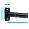 Fulvari Wall Mounted Weight Plate Holder, Fit A3 Weight Plate, 300 Lbs Capacity Wall Weight Storage Rack with Rubber Ring, Weight Plate Rack for Home Gym view 2