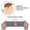 Canada Flag Map Men Women Sports Sweatband Headbands Workout Hairbands for Running Basketball Tennis Yoga Fitness Athletic Elastic Moisture Wicking view 4