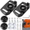 2 Pcs 490-241-0038 Universal Rolling Skid Shoes Wheel for Craftsman MTD Cub Cadet and Most 2-Stage and 3-Stage Snow Thrower Snowblowers, Universal Roller Skid Snow Thrower Shoes view 1