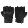 PATIKIL Men's Outdoor Fingerless Gloves, Half Finger Gloves Breathable Workout Gloves for Climbing Cycling Hunting, Black, M view 1