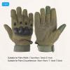 PATIKIL Motorcycle Gloves, Outdoor Full Finger Gloves Touch Screen Breathable Workout Gloves for Shooting Climbing Cycling Hunting, Green, M view 2