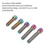 OUKENS 5Pcs Derailleur Screws, M4 3Pcs 13.5 2Pcs 20mm Titanium Alloy Rustproof Easy Installation Cage Screws, Bicycle Screw for Mountain Bike Road Bike (Silver) view 4