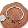Uloveido Adjustable Silver Color Slider Bolo Clasp Tennis Bracelets for Girlfriend Women with Created Diamond Cubic Zirconia Y4043 view 2