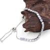 Uloveido Adjustable Silver Color Slider Bolo Clasp Tennis Bracelets for Girlfriend Women with Created Diamond Cubic Zirconia Y4043 view 3