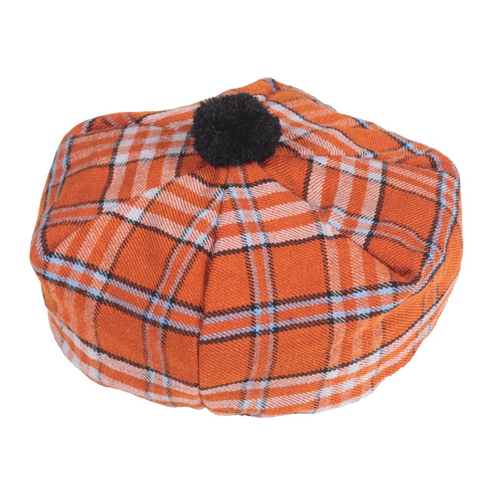Best Traditional Tam o'Shanter Tammy Hat with a Flat Bonnet in a Variety of Tartans (Tennessee Volunteer)