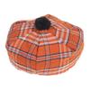 Best Traditional Tam o'Shanter Tammy Hat with a Flat Bonnet in a Variety of Tartans (Tennessee Volunteer) view 1
