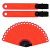 XIHIRCD 24pcs Reflective Trail Markers, Trail Markers with Clips Day & Night Hunting Reflector Trail Markers Trail Marking Tacks for Outdoor Hiking Camping Hunting (Fluorescent Orange) view 1