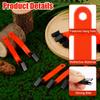 XIHIRCD 24pcs Reflective Trail Markers, Trail Markers with Clips Day & Night Hunting Reflector Trail Markers Trail Marking Tacks for Outdoor Hiking Camping Hunting (Fluorescent Orange) view 4