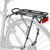 YONTUO Rear Bike Rack with Large Size Reflective,Bike Cargo Rack with Extra Long Mounting Brackets,Universal Adjustable Touring Carrier Rack,Large Capacity Bike Pannier Rack view 1