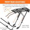 YONTUO Rear Bike Rack with Large Size Reflective,Bike Cargo Rack with Extra Long Mounting Brackets,Universal Adjustable Touring Carrier Rack,Large Capacity Bike Pannier Rack view 3