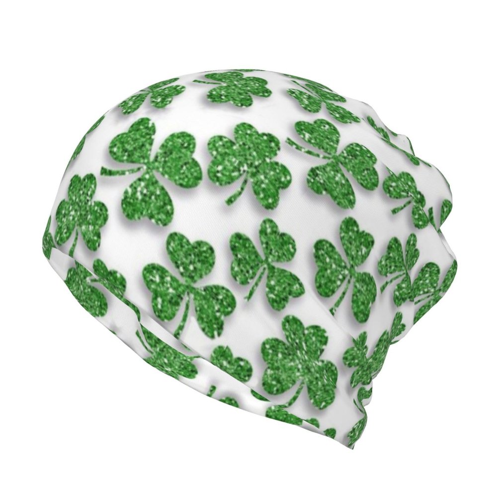ASYG Funny St.Patrick's Day Multifunction Beanie Hats for Men Women Shamrock Hat Warm Winter Knit Hats Cap Unisex