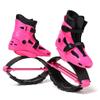 EvikoO Kangaroo Jump Shoes for Running and Jumping, Adjustable Adult Teen Kids Fitness Jumping Shoes Bounce Boots, (Color : Pink+Black, Size : XX-Large) view 1
