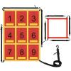 AOLIGEIJS Adjustable Strike Zone Target for Baseball Net,Numbered Pitching Pad,Baseball Softball Target,Practice Throwing and Hitting with Accuracy view 1