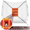 AOLIGEIJS Adjustable Strike Zone Target for Baseball Net,Numbered Pitching Pad,Baseball Softball Target,Practice Throwing and Hitting with Accuracy view 2