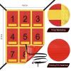 AOLIGEIJS Adjustable Strike Zone Target for Baseball Net,Numbered Pitching Pad,Baseball Softball Target,Practice Throwing and Hitting with Accuracy view 3