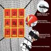 AOLIGEIJS Adjustable Strike Zone Target for Baseball Net,Numbered Pitching Pad,Baseball Softball Target,Practice Throwing and Hitting with Accuracy view 4