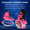 EvikoO Kangaroo Jump Shoes, Running Jump Speed Training Jump Shoes, Adult Women's Fitness Jumping Shoes Bounce Boots (Color : Black+Pink, Size : Medium) view 2