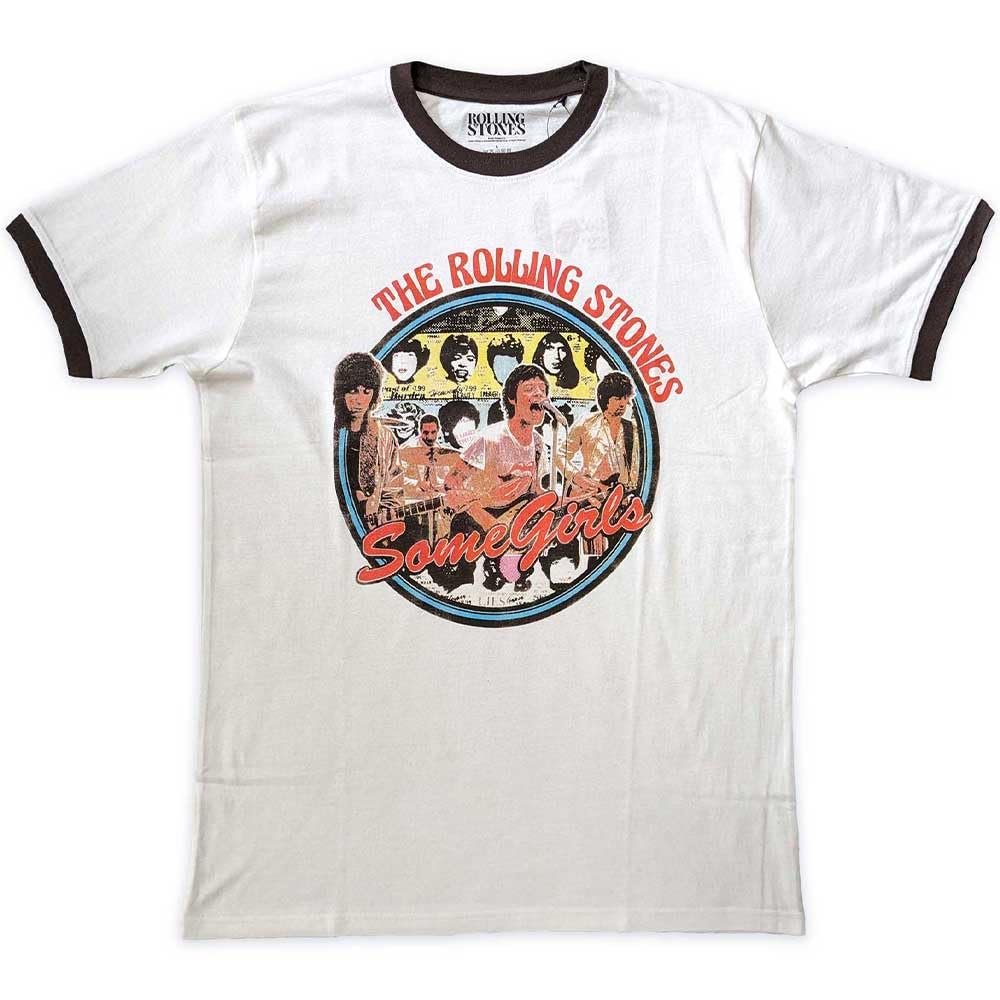 Men's Rolling Stones Some Girls Circle T-Shirt Large White