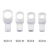 SC25-6 25-8 25-10 25-12 Copper Cable Lug Kit Bolt Hole Tinned Cable Lugs Terminals Copper Nose Wire Connector (Color : SC25-6, Size : 10PCS) view 3