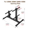 ZAQYCM Small Olympic Bumper Weight Rack, Space-Saving 6-peg Home Gym Weight Plate Holder for 1 or 2 Inch Plates, Metal Steel Barbell Holder Floor Stand, Black Olympic Weight Plate Rack Holder view 3