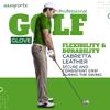 aaasportx 3 Pack Mens Golf Gloves, Durable White Cabretta Leather All Weather Golf Gloves Men (Medium, Left) view 3