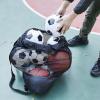 AOKID Sports Bag,Extra Large Sports Ball Bag,Adjustable Shoulder Strap Outdoor Organizer,Drawstring Sport Equipment Storage Bag for Basketball & Beach Cloth L view 2