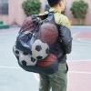 AOKID Sports Bag,Extra Large Sports Ball Bag,Adjustable Shoulder Strap Outdoor Organizer,Drawstring Sport Equipment Storage Bag for Basketball & Beach Cloth L view 3