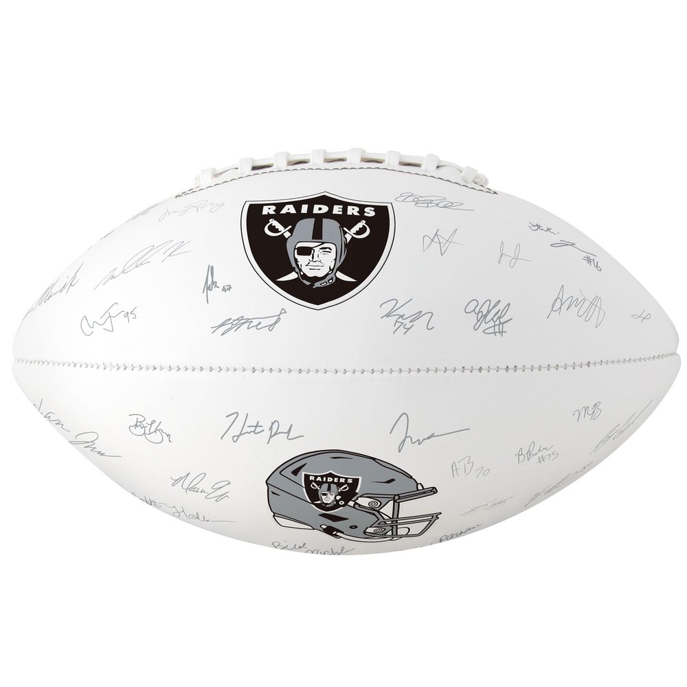 logobrands Las Vegas Raiders Autograph Signature Football
