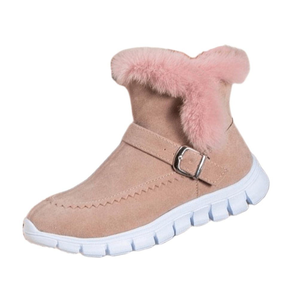 Winter Shoes For Women 2022 Trendy Heels Womens Warm Fur Lined Winter Snow Boots Outdoor Booties Casual Fashion Trendy Comfortable Fuzzy Shoes for Women 2022